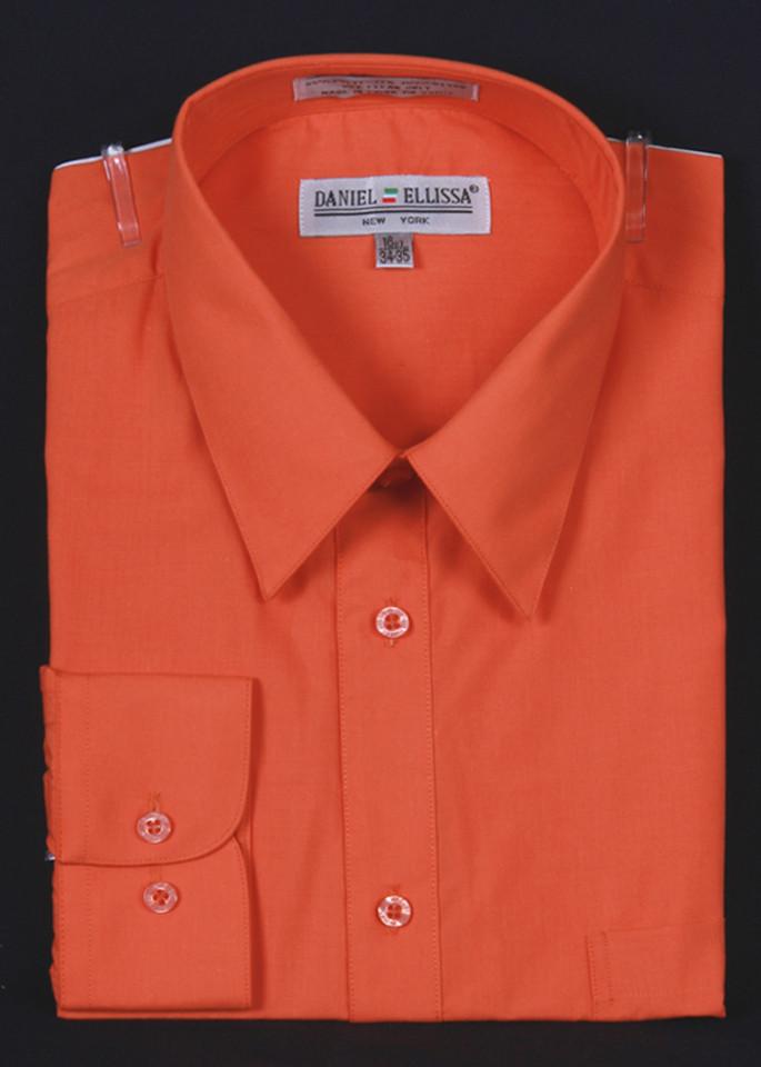 orange dress shirts for men